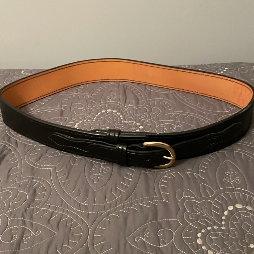 Don Hume B106 Patrol Style Black Leather Belt 44 - Picture 7 of 8